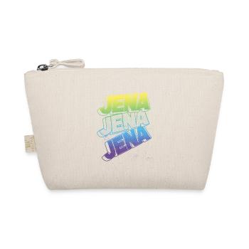 Jena Germany City Font Skyline Home - Organic Pouch - nature - Front