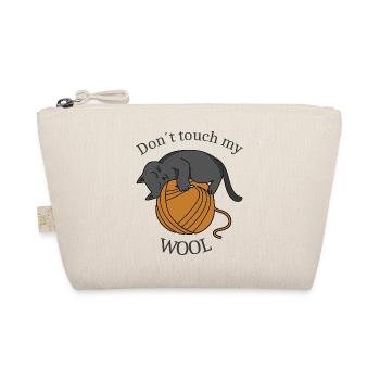Don't touch my wool - Organic Pouch - nature - Front
