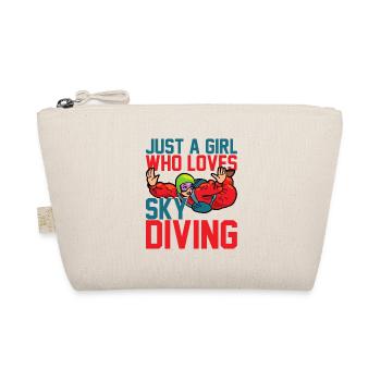 JUST A GIRL WHO LOVES SKY DIVING - Organic Pouch - nature - Front
