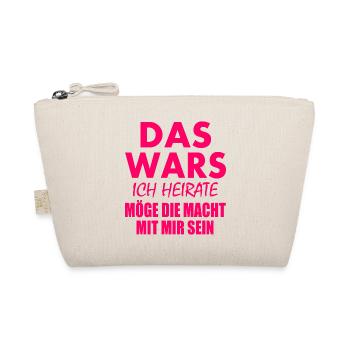 Das wars ich heirate - Bio-Täschchen - Natur - Vorne