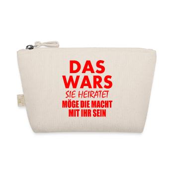 Das wars sie heiratet - Bio-Täschchen - Natur - Vorne