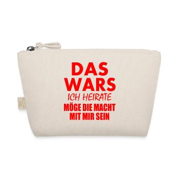 Das wars ich heirate - Bio-Täschchen - Natur - Vorne