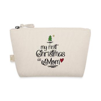My first Christmas as Mom - Organic Pouch - nature - Front