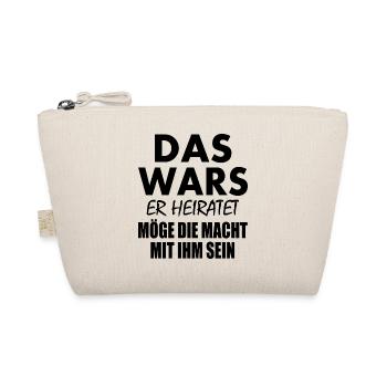 Das wars er heiratet - Bio-Täschchen - Natur - Vorne