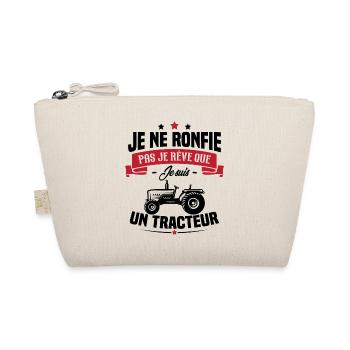Je ne ronfle pas je rêve que je suis un tracteur - Trousse biologique - nature - Devant