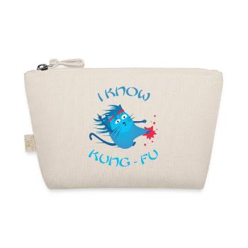 Funny Cat - I Know Kung Fu - Funny Cats - Organic Pouch - nature - Front