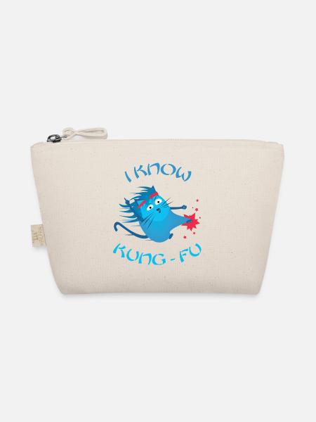 Funny Cat - I Know Kung Fu - Chats drôles - Trousse biologique - nature - Devant