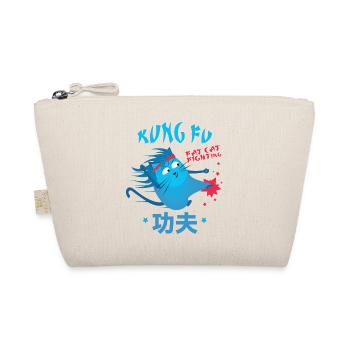 Kung Fu Fat Cat Fighting - Funny Cats - Organic Pouch - nature - Front