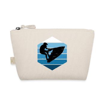 Jetskiing Women Jet Ski Riding Jet Ski Water Sports - Organic Pouch - nature - Front
