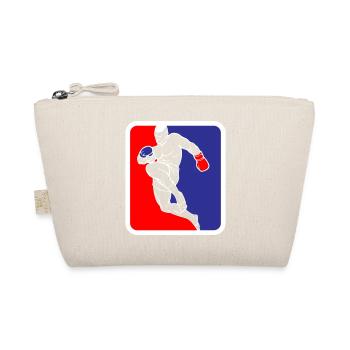 Martial Arts Fighter Kickboxing Logo Colors changeable - Organic Pouch - nature - Front