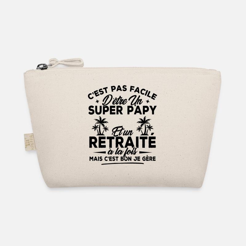 Nicht einfach, ein großer Opa und ein Rentner zu sein Bio-Täschchen