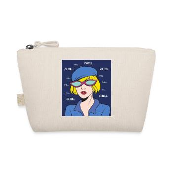 Chill Pop Art Dame - Bio-Täschchen - Natur - Vorne