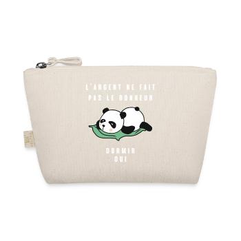 L'argent ne fait pas le bonheur dormir oui humour - Trousse biologique - nature - Devant