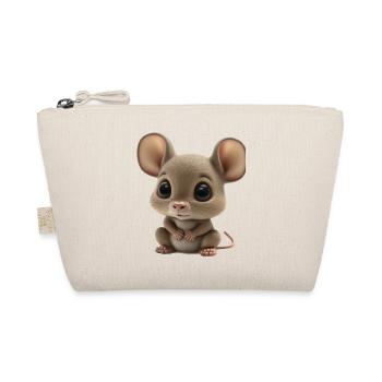 Cute Baby Mouse Comic - Organic Pouch - nature - Front