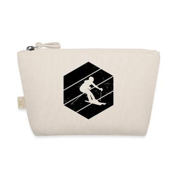 Damen Skiing Ski Freestyle Skifahrer Stunt Ski - Bio-Täschchen - Natur - Vorne