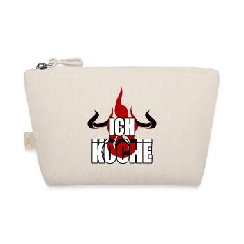 ich koche Flamme Hörner Teufel Rind - Bio-Täschchen - Natur - Vorne