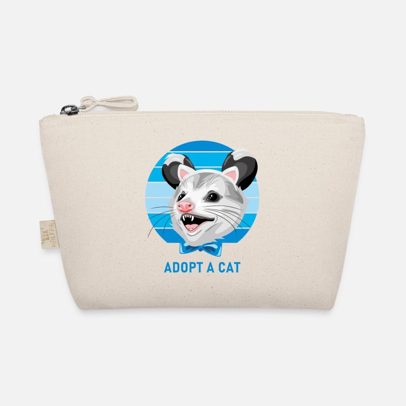 Funny opossum. Adopt a cat Organic Pouch
