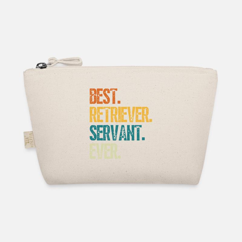 Meilleur Retriever Dog Servant Ever Distressed Retro Trousse biologique