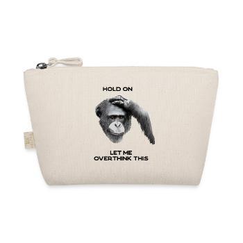 ATTENDEZ, LAISSEZ-MOI TROP RÉFLÉCHIR À CECI - chimpanzé, gris - Trousse biologique - nature - Devant