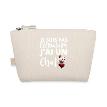 Je suis pas célibataire j'ai un chat - Trousse biologique - nature - Devant