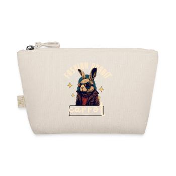 Leder-Rocker Bunny - Bio-Täschchen - Natur - Vorne