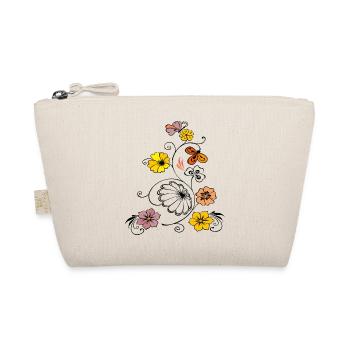 Flower vine with butterfly - Organic Pouch - nature - Front