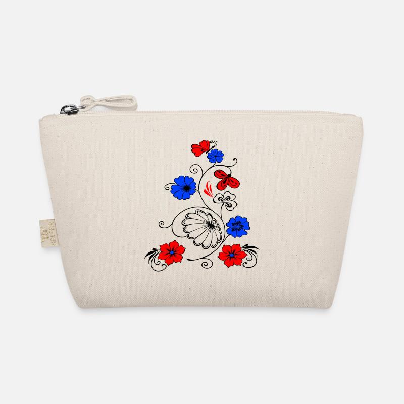Flower vine with butterfly Organic Pouch