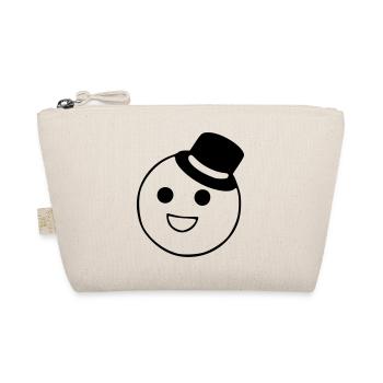 Emoji sketch cylinder black - Organic Pouch - nature - Front