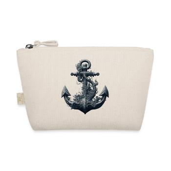 cool sail motif, beautiful, maritime anchor - Organic Pouch - nature - Front