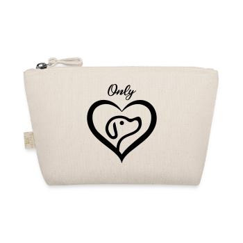ONLY LOVE AND FRIEND DOG - Organic Pouch - nature - Front