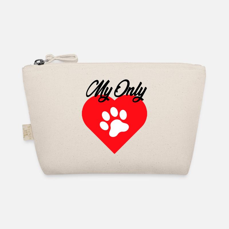 MY ONLY LOVE DOG PET 2 1 - Bio-Täschchen - Natur