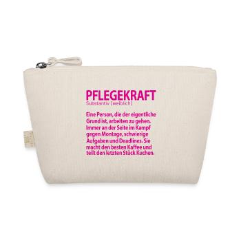 Pflegekraft Pflegekräfte Abschied Sprüche Kollegin - Bio-Täschchen - Natur - Vorne