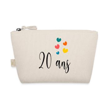 20 ANS. 20e ANNIVERSAIRE. ANNIVERSAIRE 20 ANS. 20 - Trousse biologique - nature - Devant