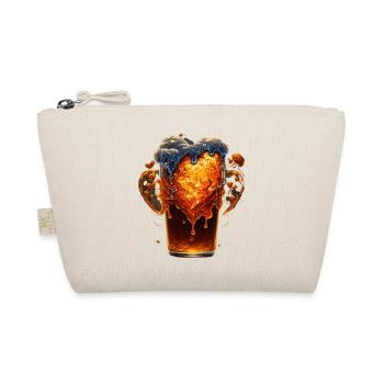 herzörmige craft bier explosion - Bio-Täschchen - Natur - Vorne