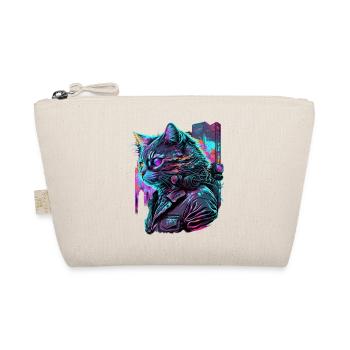 Synthwave Cat Cats 80s Cadeau - Trousse biologique - nature - Devant