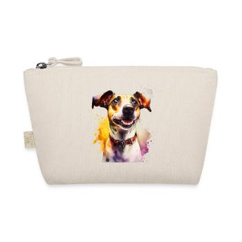 Jack Russel Hund Aquarell | Cooles Motiv - Bio-Täschchen - Natur - Vorne