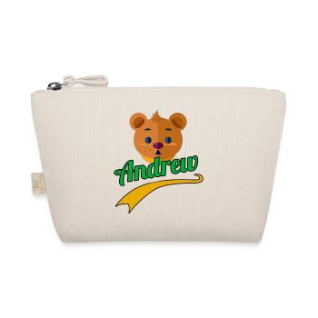 T shirt for birthday child first name Andrew - Organic Pouch - nature - Front