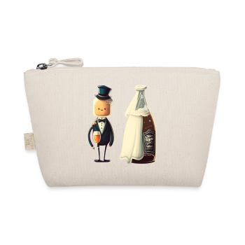 Groom marries a beer bottle - Organic Pouch - nature - Front