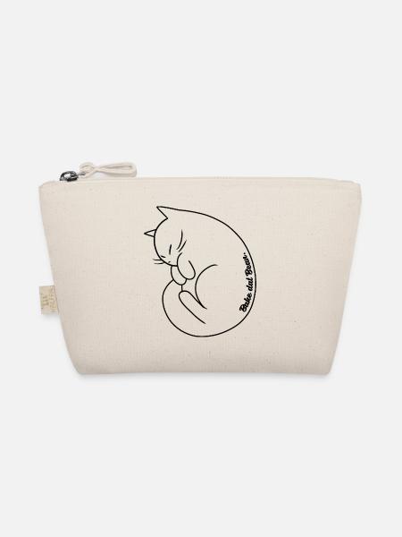 Bake dat Bean | Mignon chat recroquevillé - Trousse biologique - nature - Devant