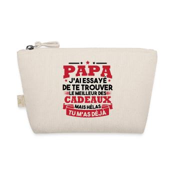 Papa J'ai Essayé De Te Trouver Le Meilleur Cadeau - Trousse biologique - nature - Devant