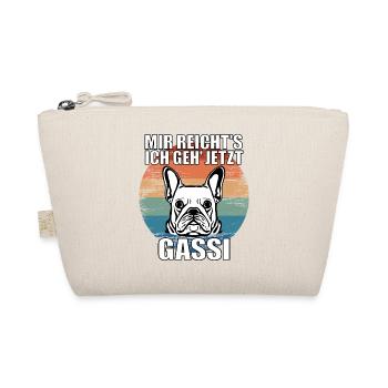 Mir reichts ich geh jetzt Gassi French Bulldog - Bio-Täschchen - Natur - Vorne