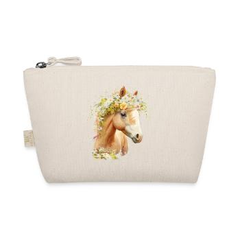 Cute horse with flowers - Organic Pouch - nature - Front