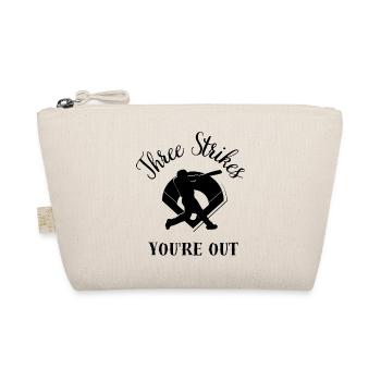 Three Strikes You're Out | Baseball design Black - Trousse biologique - nature - Devant