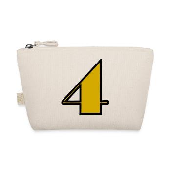 4,4 ANS,4e ANNIVERSAIRE,ANNIVERSAIRE 4 ANS,QUATRE - Trousse biologique - nature - Devant