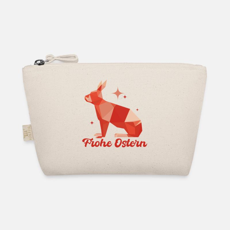 Frohe Ostern - Polygon Hase Bio-Täschchen