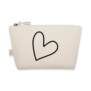 Simple heart symbol - Organic Pouch - nature - Front