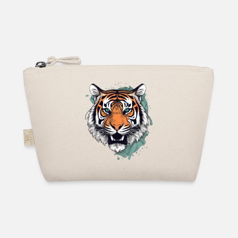 Tiger - Bio-Täschchen - Natur