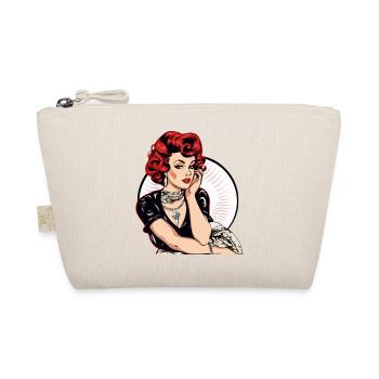 Pin up aus den 60er Jahren - Bio-Täschchen - Natur - Vorne