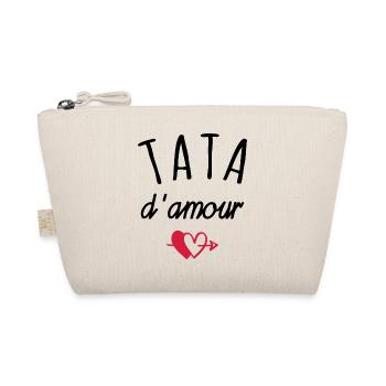 tata d amour / cadeau tata - Trousse biologique - nature - Devant