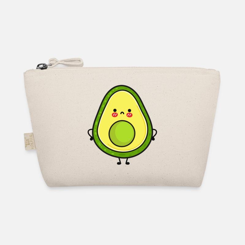 Cute and grumpy avocado Organic Pouch